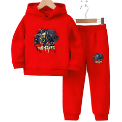 Monster Truck Hoodie Tracksuit - Kin Trends