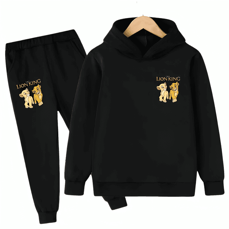 Cute Lion King Hoodie Tracksuit D2 - Kin Trends