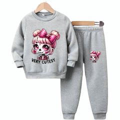 Very Cutesy Fleece Tracksuit - Kin Trends