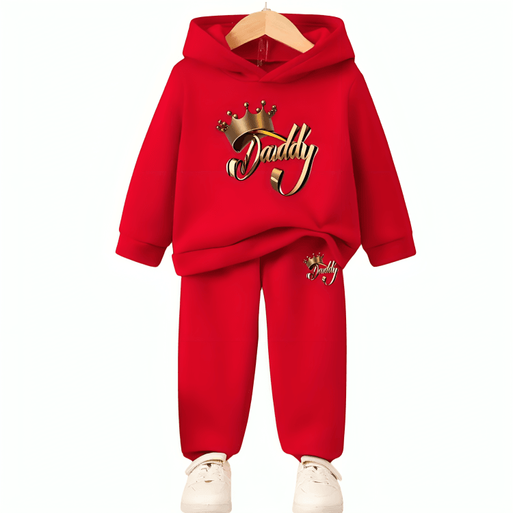 Daddy King Hoodie Tracksuit - Kin Trends