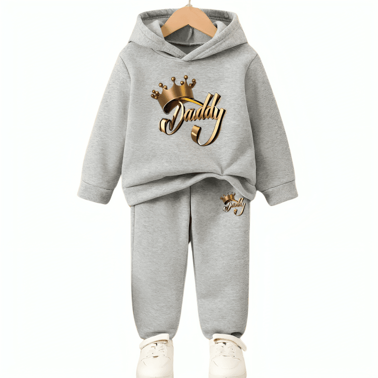 Daddy King Hoodie Tracksuit - Kin Trends