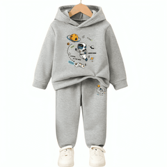 Flying Spaceman Fleece Hoodie Tracksuit - Kin Trends