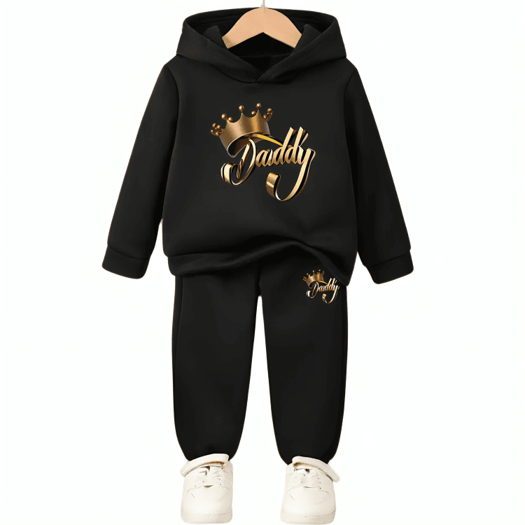 Daddy King Hoodie Tracksuit - Kin Trends