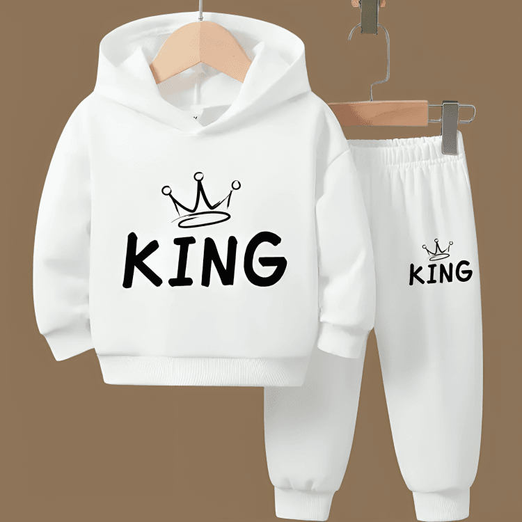 King Fleece Hoodie Tracksuit - Kin Trends