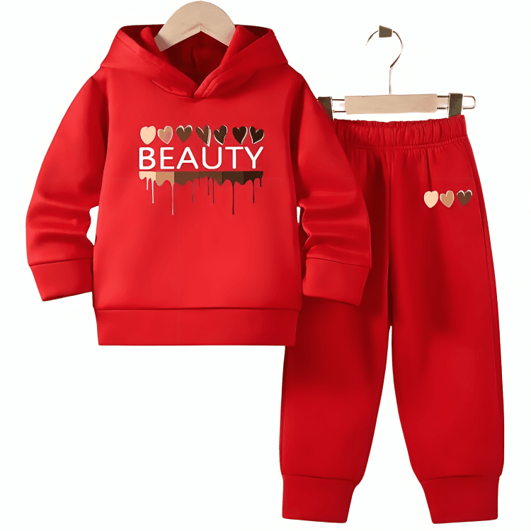 Beauty Fleece Hoodie Tracksuit - Kin Trends