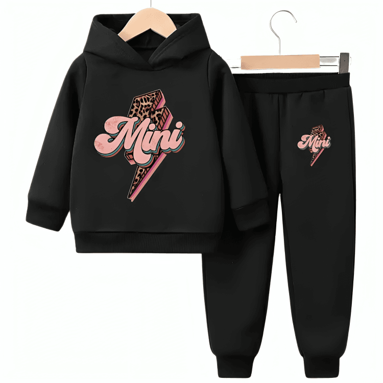 Mini Fleece Hoodie Tracksuit - Kin Trends