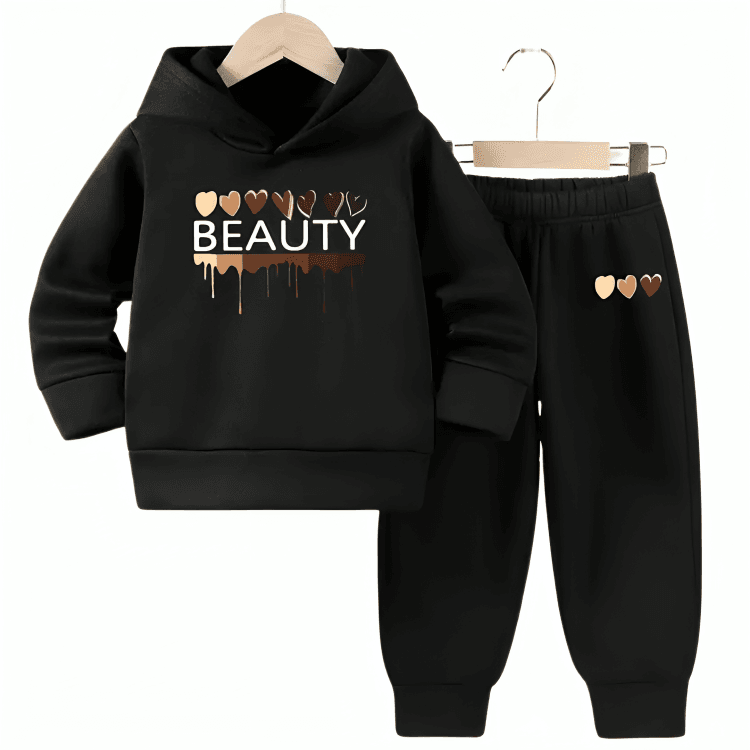 Beauty Fleece Hoodie Tracksuit - Kin Trends