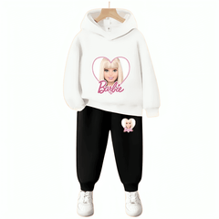 Barbie Heart Hoodie Tracksuit - Kin Trends