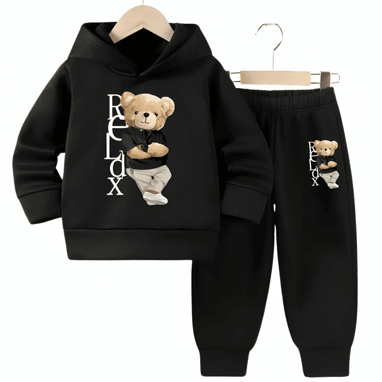 Famous Relax Fleece Hoodie Tracksuit - Kin Trends
