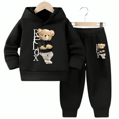 Famous Relax Fleece Hoodie Tracksuit - Kin Trends