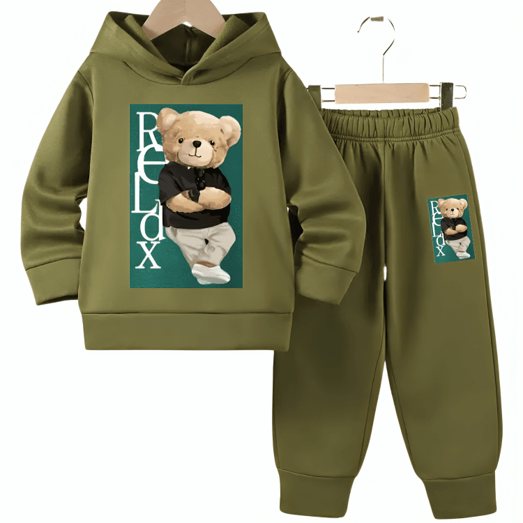 Famous Relax Fleece Hoodie Tracksuit - Kin Trends