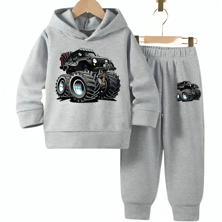 Racing Truck Fleece Hoodie Tracksuit - Kin Trends