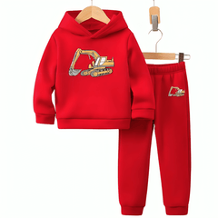 Excavator Fleece Hoodie Tracksuit - Kin Trends