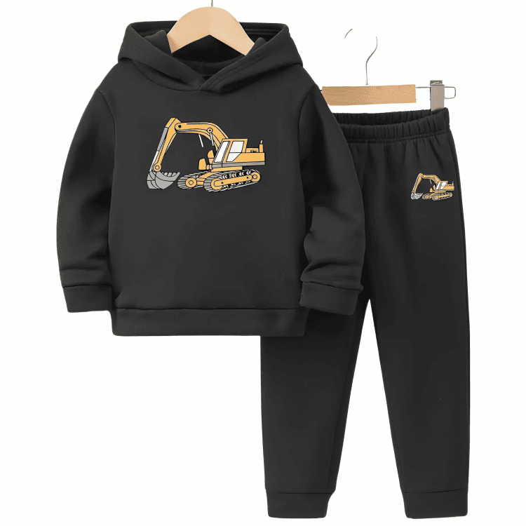 Excavator Fleece Hoodie Tracksuit - Kin Trends
