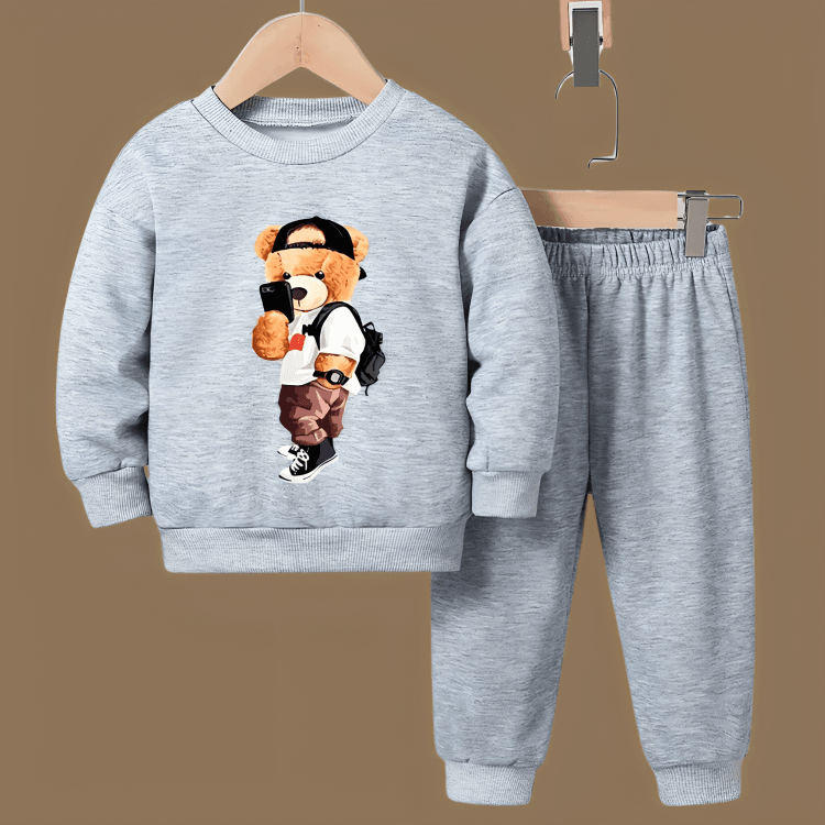 Famous Bear Fleece Tracksuit - Kin Trends