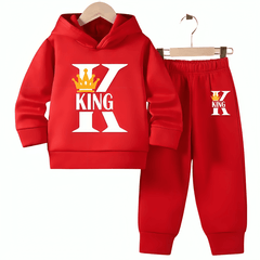 K For King Fleece Hoodie Tracksuit - Kin Trends