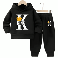 K For King Fleece Hoodie Tracksuit - Kin Trends