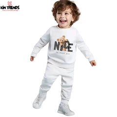 Nice Bear Fleece Tracksuit - Kin Trends
