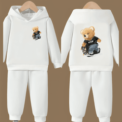 Skater King Front Back Fleece Hoodie Tracksuit - Kin Trends