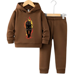Black Lion Hoodie Tracksuit (Premium)