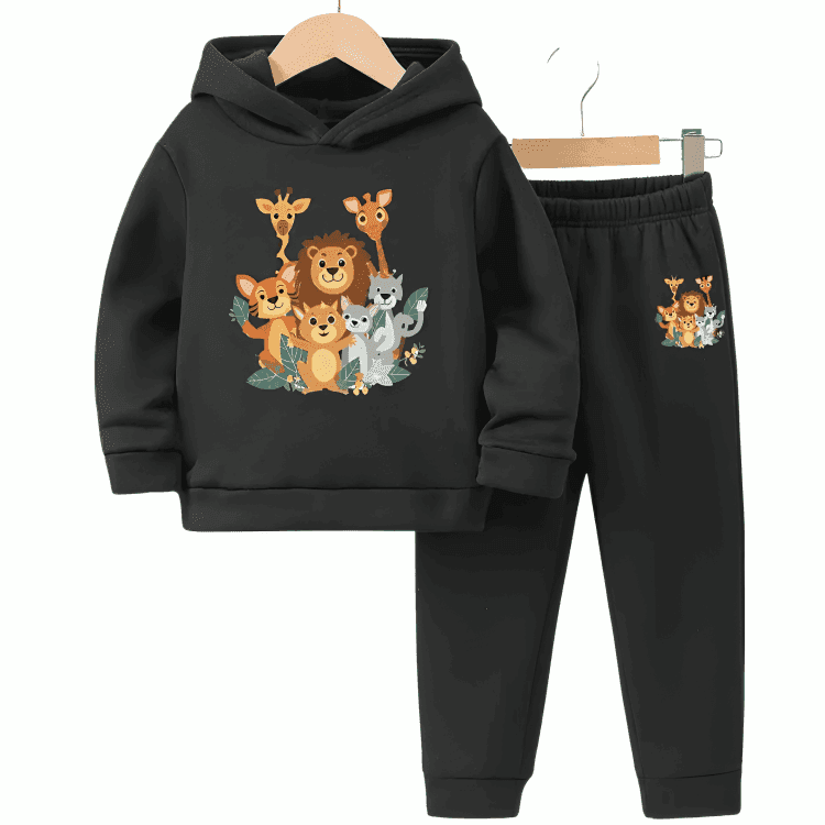 Animals Kingdom Fleece Hoodie Tracksuit - Kin Trends