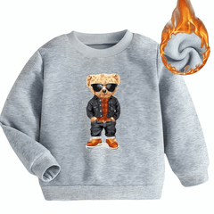 Cute Cool Bear Sweatshirt - Kin Trends