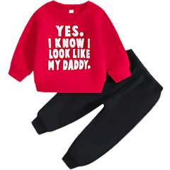 Look Like Daddy Fleece Tracksuit - Kin Trends