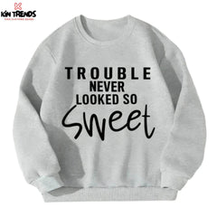Sweat Trouble Sweatshirt - Kin Trends