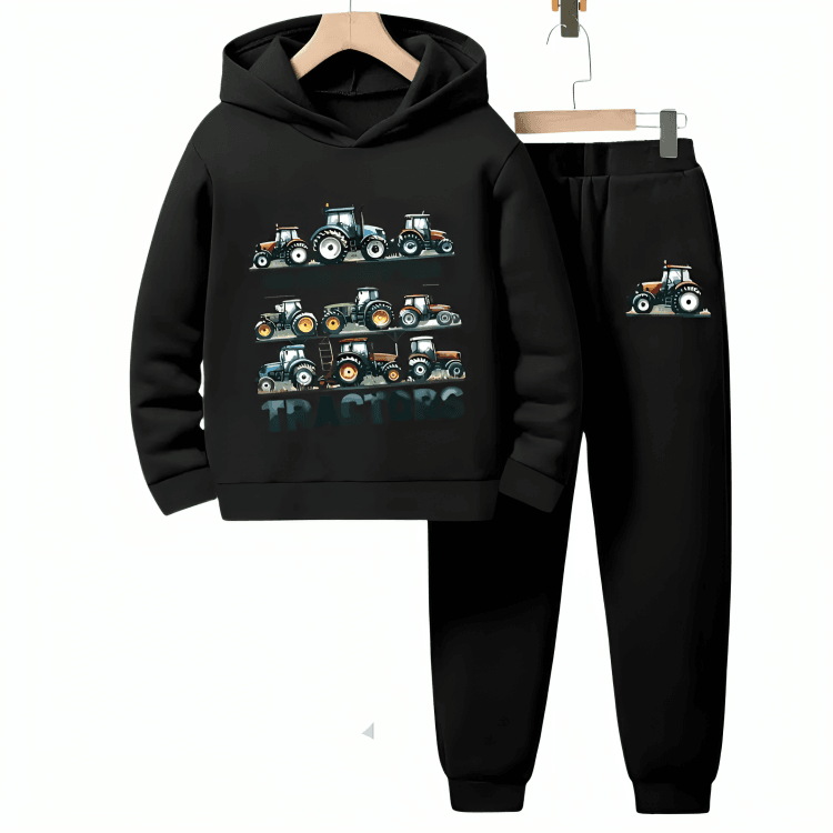 Beautiful Tractors Fleece Hoodie Tracksuit - Kin Trends