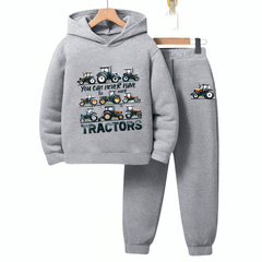 Beautiful Tractors Fleece Hoodie Tracksuit - Kin Trends