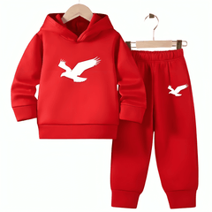 Flying Eagle Fleece Hoodie Tracksuit - Kin Trends
