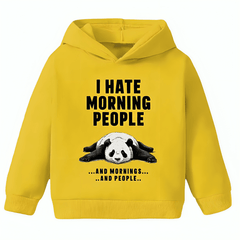 Panda Hate Morning People Hoodie - Kin Trends