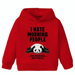 Panda Hate Morning People Hoodie - Kin Trends