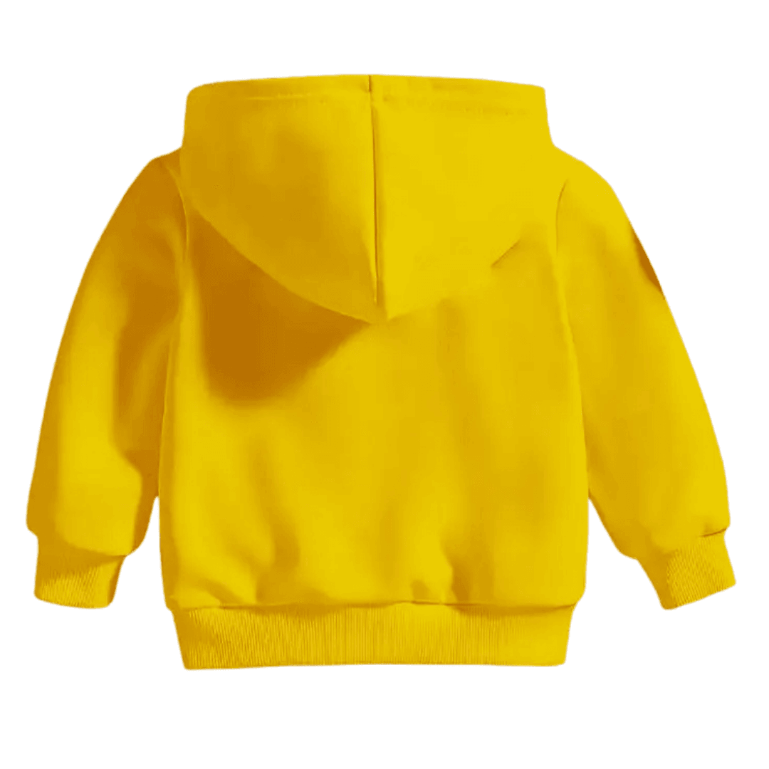 Plain Solid Color Warm Fleece Hoodie - Kin Trends