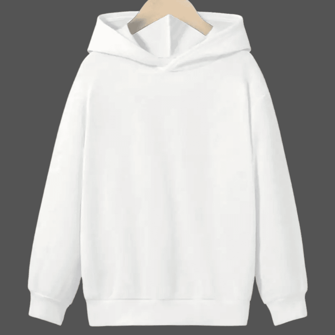 Plain Solid Color Warm Fleece Hoodie - Kin Trends