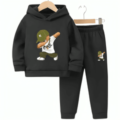Cool Bear Fleece Hoodie Tracksuit - Kin Trends