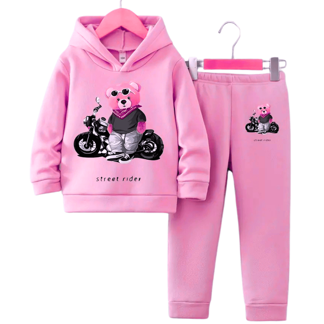 Street Rider Fleece Hoodie Tracksuit - Kin Trends