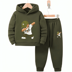 Cool Bear Fleece Hoodie Tracksuit - Kin Trends