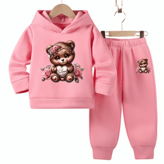 Beautiful Doll Fleece Hoodie Tracksuit - Kin Trends
