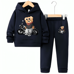 Street Rider Fleece Hoodie Tracksuit - Kin Trends