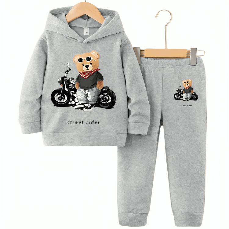 Street Rider Fleece Hoodie Tracksuit - Kin Trends