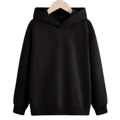 Plain Solid Color Warm Fleece Hoodie - Kin Trends