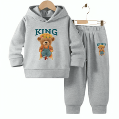 King Fleece Hoodie Tracksuit - Kin Trends