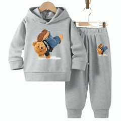 Hip Hop Fleece Hoodie Tracksuit - Kin Trends