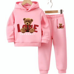 Love Yourself Fleece Hoodie Tracksuit - Kin Trends