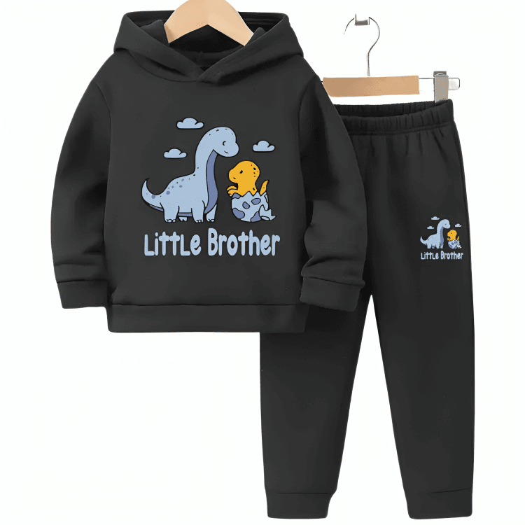 Little Brother Fleece Hoodie Tracksuit - Kin Trends