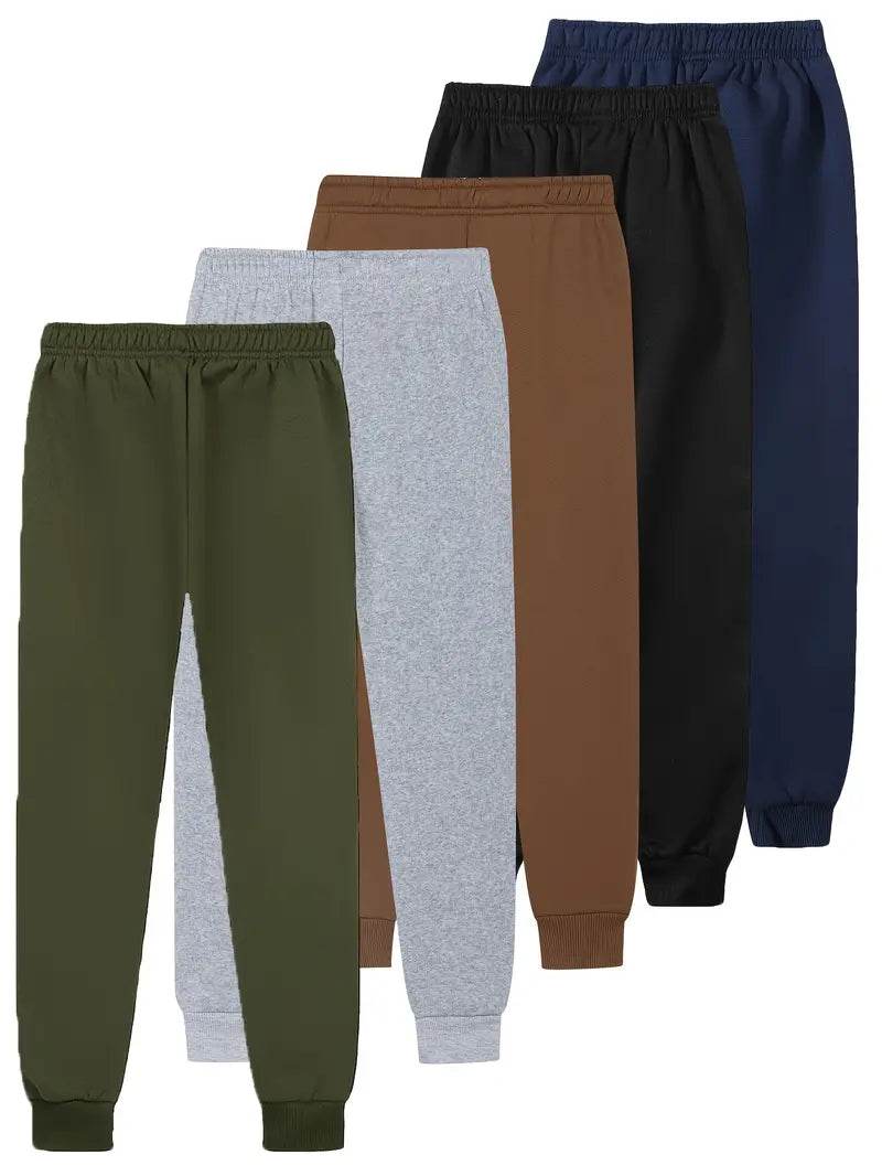Pack Of 5 Warm Fleece Trousers - Kin Trends