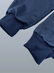 Navy Blue Fleece Trouser Winter trousers for boys and girls - Kin Trends