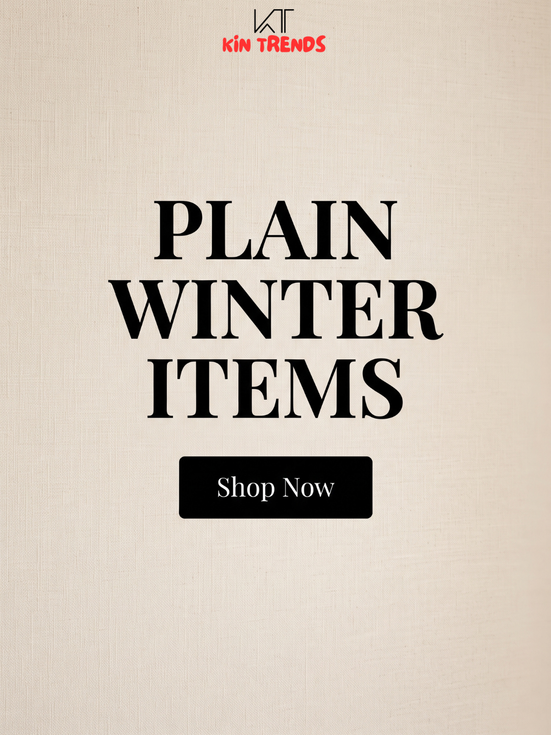 Plain Winter Items