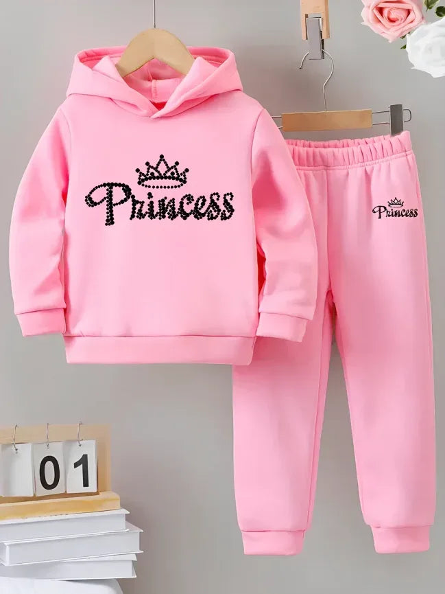 New Princess 2 Fleece Hoodie Tracksuit (Premium) - Kin Trends